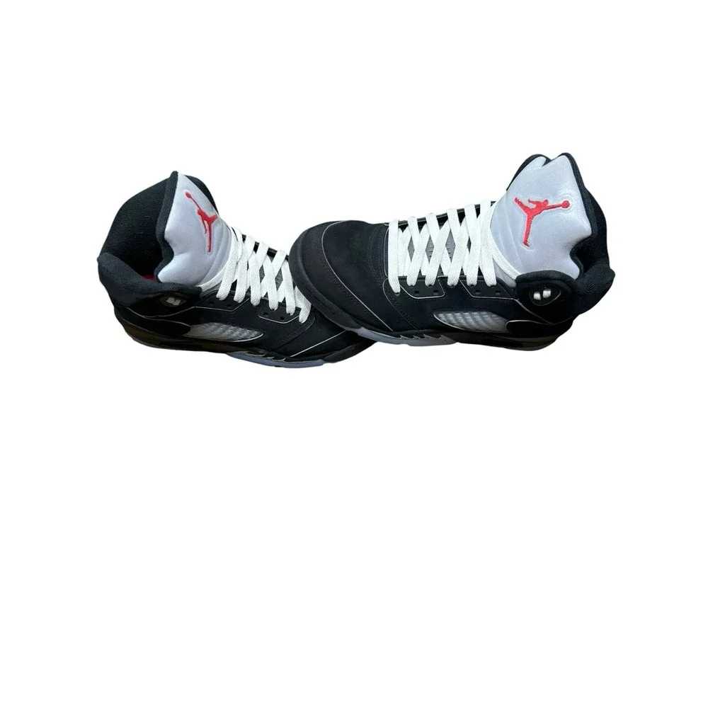 Nike Air Jordan 5 Retro OG Black Metallic Size 6.5Y (8 W) 2025 GS Reimagined